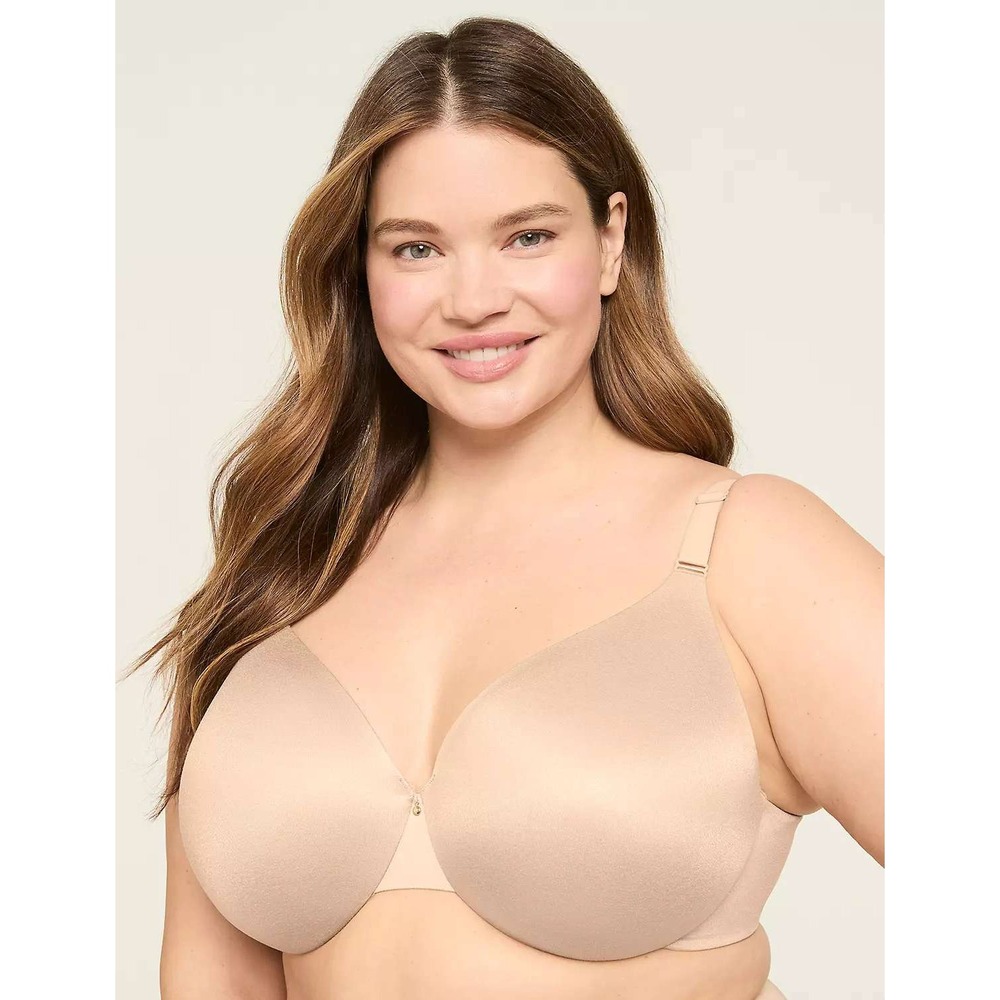 NWT‎ Cacique Invisible Backsmoother Bra 38C Lightly Lined Full Coverage Beige